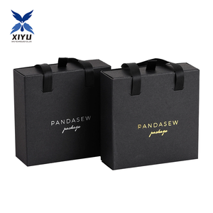 LOGOTIPO personalizado Dobrável Caixas De Jóias 100 MOQ Handheld Gaveta Caixas para Colar Anel Acessório Embalagem Pequeno Lote Sacos De Papel - Product Image 2