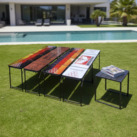 Table de beer pong pliable de 8 pieds