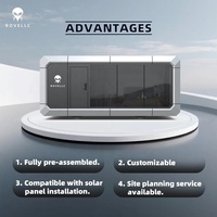Maisons conteneurs en acier à structure intelligente, maison capsule, isolée, étanche, mobile, petite maison pour utilisation hôtelière
