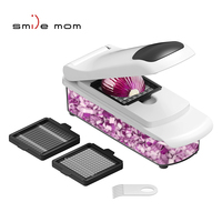 Hete Aanbieding Smile Mom B427 Plastic Groentesnijder/Vleesmolen/Aardappelmes met RVS messen >20