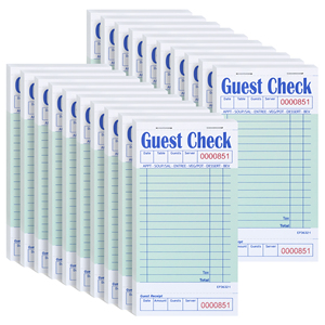 140gsm Double Sided Perforated Restaurant Guest Order Check Books - Product Image 4