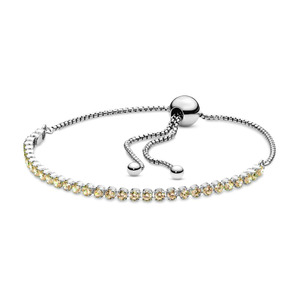 <span class=keywords><strong>Pulsera</strong></span> <span class=keywords><strong>Pandora</strong></span> de Plata de Ley S925, <span class=keywords><strong>Pulsera</strong></span> Tenis Deslizante Brillante, <span class=keywords><strong>Pulsera</strong></span> Tenis <span class=keywords><strong>Ajustable</strong></span> con Circonitas, Joyería Fina - Product Image 4
