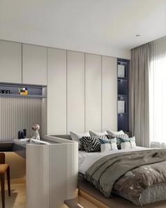 Lit Tatami en bois personnalisé pour chambre d'enfant et maison entière pour petits appartements - Product Image 1