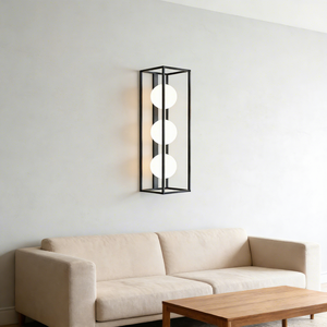 Caja cuadrada de aluminio IP44, decoración Interior, tres bolas de cristal, candelabro de pared LED, lámpara de <span class=keywords><strong>techo</strong></span> 2213 - Product Image 3