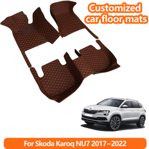 Tappetini Auto per Guida a Sinistra, Acquisto all'Ingrosso, <span class=keywords><strong>Accessori</strong></span> Interni Auto, Tappetini per Skoda <span class=keywords><strong>Karoq</strong></span> NU7 2017~2022 - Product Image 2