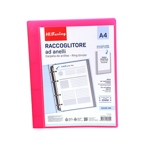 Raccoglitore ad Anelli Personalizzabile ad Alta Capacità per Archiviazione Documenti da Ufficio, Organizzatore Portatile per Fogli Sciolti e Test Scolastici - Product Image 5