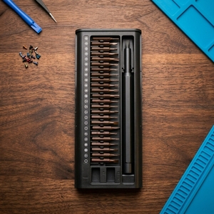 Kit de tournevis de précision en acier S2 de 26 pièces avec poignée magnétique – Ensemble d'outils pour l'électronique et la réparation domestique - Product Image 1