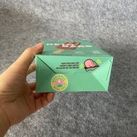 Scatole per alimenti in carta usa e getta personalizzate per uso alimentare scatole per alimenti in carta per imballaggio di gelato Tuck Top scatola di carta per gelato