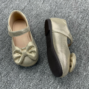 New Boutique Kids <b>Shoes</b> Solid Color Bow <b>Soft</b> Sole Princess Baby Girl Flat Dress <b>Shoes</b> - Product Image 6