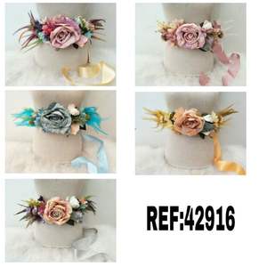 Cinturón de cintura con flores de cinta de 4 cm para mujer, accesorio floral decorativo Ref42916 - Product Image 4