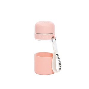 ขวดน้ำแบบพกพา 350 มล. สไตล์สปอร์ต แก้วเปิดเร็ว ใช้ซ้ำได้ ปลอดภัยสำหรับอาหาร ใช้ได้ทั้งชายและหญิง พร้อมปลอกซิลิโคน รุ่น Mother S - Product Image 1