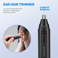 Tondeuse rechargeable à double tête avec affichage numérique de la puissance et support – Portable pour utilisation en camping-car, coupe précise pour le soin quotidien du visage