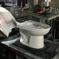 Cuvette de toilette en céramique deux pièces en céramique avec siphon en S de style européen pour toilettes
