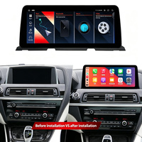 Système Android CarPlay pour tableau de bord de voiture, navigation automobile avec caméra de recul et USB pour BMW Série 6 F06 F12 F13 CIC NBT 2011-2016