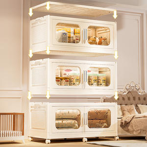 Organizador de Ropa Plegable de 5 Niveles, Moderno, Rectangular, de Plástico PP Inyectado, Sin Instalación, Capacidad de 35L, para Ropa de Niños - Product Image 3