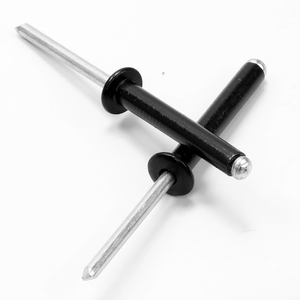 10 pièces/sac Rivets aveugles à tête ronde en aluminium zingué noir M2-M5 Grade 4.8 Longueur 4-30mm Vente en gros Fabricant - Product Image 2