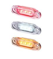 Feux de position latéraux LED Dark Knight à lentille fumée, étanches, 3 LED, pour camping-car, camion et remorques personnalisées