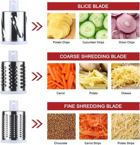 2025 Upgrade 3 in 1 14-Piece Multifunctional <b>Vegetable</b> Salad Chopper Stainless Steel Blades Sustainable Kitchen <b>Tool</b> - Product Image 3