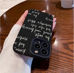 <span class=keywords><strong>Mots</strong></span> écrits avec impression à la craie TPU cuir artificiel housse de téléphone portable pour Iphone 6 7 8 X Xr Xs 11 12 13 14 15 16 17 - Product Image 4