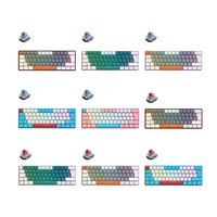 Clavier Gamer T60 avec interrupteurs rouges/bleus, 62 touches, clavier mécanique filaire USB, mini clavier filaire rétroéclairé portable pour jeux, ordinateur portable, PC