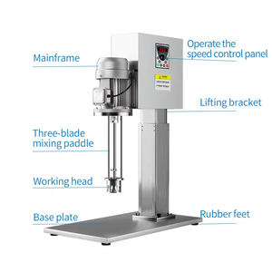 Máy trộn nhũ tương điện IKEME 10L 50L 100L 180L, máy trộn cao cấp dùng cho dầu gội, sơn, kem, mỹ phẩm - Product Image 2