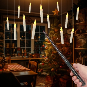 Pin Hoạt Động <span class=keywords><strong>Flameless</strong></span> Nổi Dẫn Nến Với Cây Đũa Phép Từ Xa Ma Thuật Cho Đảng Ma Thuật Sinh Nhật Trang Trí - Product Image 6