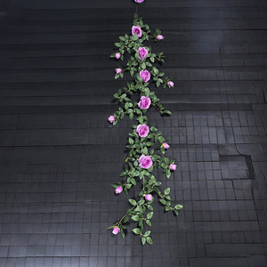 Victoria Rattan Pipe Concealer Ceiling Decoration Artificial <b>Flower</b> <b>Wall</b> Decor Wedding Photography Props Home Decor - Product Image 3