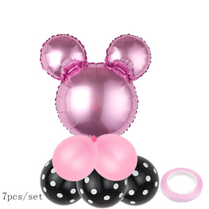 Bordo luminoso a palloncino in alluminio con testa <span class=keywords><strong>di</strong></span> <span class=keywords><strong>Topolino</strong></span> da 24 pollici-decorazione per festa <span class=keywords><strong>di</strong></span> compleanno <span class=keywords><strong>topolino</strong></span> in tinta unita - Product Image 4