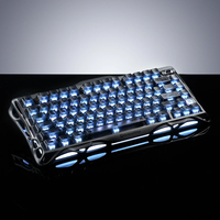 Nouveau clavier de jeu Mercury K1-Stealth noir 2026 avec interrupteurs linéaires RGB, rétroéclairage RGB double personnalisé à 13 touches, et fonction Hot-Swap tri-mode