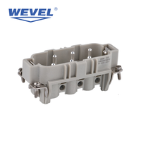 Connecteur Rectangulaire Robuste 250V 10A à 4 Broches, Paire de Prises Mâle et Femelle pour Engins de Construction