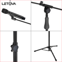 Support de microphone OEM, pied de micro, support de micro articulé, trépied réglable pour scène, studio et enregistrement