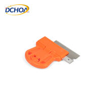 DCHOA DIY Grattoir multifonctionnel pour vitres domestiques avec lame de rasoir pour le nettoyage du verre, options de personnalisation OEM