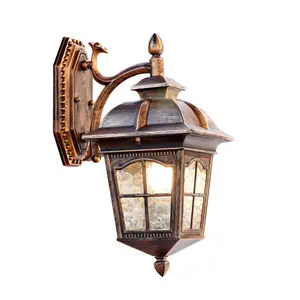 European retro waterproof outdoor wall lamp suitable for villa courtyard corridor balcony LED exterior wall lamp