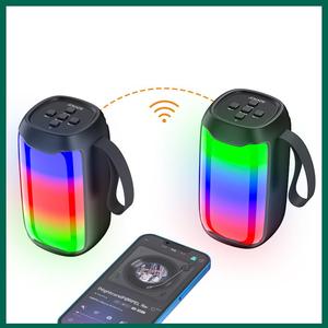 JOKADE Nouveau prix bas BT 5.0 Haut-parleur lumineux coloré éblouissant Lampe à <span class=keywords><strong>flamme</strong></span> Lecture de musique Double cornet Haut-parleurs Lautsprecher - Product Image 5