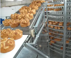 Automatic bread spiral cooling conveyor conveyor system for packing bread