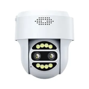 2MP 4MP เลนส์คู่ CamhiPro WiFi กล้องในร่มสีNight Vision PTZ WiFiกล้องรีโมทคอนโทรลผ่าน Camhi Pro APP