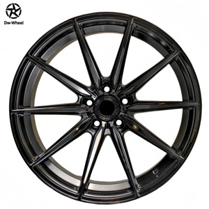 Rines de Aleación de Aluminio Forjado Monobloque DW de 18, 19, 20 y 21 Pulgadas, 5x120, Acabado Negro Brillante para <span class=keywords><strong>BMW</strong></span> <span class=keywords><strong>X5</strong></span>, X6, X7 M, Diseño Cóncavo de Rayos Divididos - Product Image 5