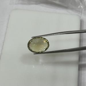 Piedra preciosa de turmalina natural, piedra de turmalina amarilla suelta de corte ovalado para la fabricación de joyas, producto a granel - Product Image 2