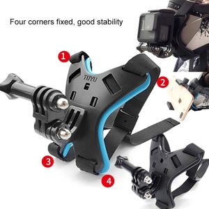 TUYU Motosiklet Kask Çene Aksiyon Kamerası Cep Telefonu Montaj Braketi Siyah Braket - Product Image 5