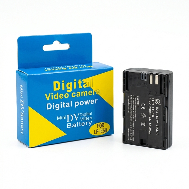 High Capacity 2600mAh 7.2V Type C USB Direct Charge Camera Battery LP E6NH for Canon EOS R5 R6