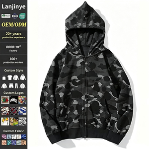 Felpa con Cappuccio e Zip Doppia Personalizzata, Trendy, <span class=keywords><strong>Giovanile</strong></span>, Stile Hip Hop Streetwear, per <span class=keywords><strong>Uomo</strong></span>, Produttore di <span class=keywords><strong>Abbigliamento</strong></span> - Product Image 1