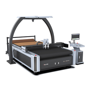 Cnc Stof Lederen Cutter Flatbed <span class=keywords><strong>Plotter</strong></span> <span class=keywords><strong>Machine</strong></span> Voor Huis Meubelen Sofa Bekleding Gordijn Textiel Snijden - Product Image 1