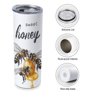 แก้วน้ำเก็บความเย็นแบบตรง 20 ออนซ์ สแตนเลสสองชั้น พร้อมโลโก้สั่งทำ - Product Image 3