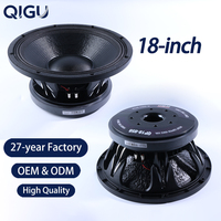 Haut-parleur de 18 pouces, équipement audio, bobine vocale de 152 mm, caisson de basses, système de sonorisation en ligne pour extérieur, cornet