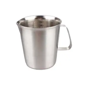 Measure Cup Baking/Liquid/Milk Coffee Pitcher Stainless Steel Measuring Cup