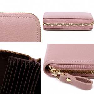 Portefeuille à fermeture éclair de grande capacité avec blocage RFID pour hommes et femmes, porte-cartes, porte-monnaie, portefeuille en cuir - Product Image 6