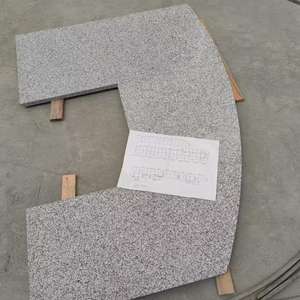 Dalles de sol et murales en granit gris G655 poli de haute qualité, modernes, pour escaliers extérieurs, grandes dalles, modèle TMZ STONE G655 - Product Image 2