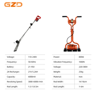 Machine à béton GZD pour le nivellement des sols, 800W, 25kg, matériau en fer, 220V/380V, racle à béton électrique