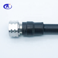 MINI DIN 4.3/10 Männlicher Stecker Koaxialanschluss für 1/2" SUPERFLEX KABEL IP67 Wasserdicht 50 Ohm Impedanz Anpassbare Länge