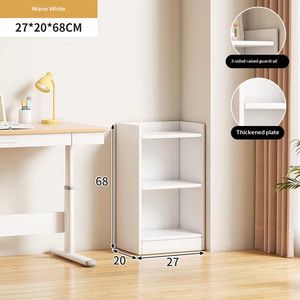 Étagère d'angle murale moderne en bois à plusieurs niveaux avec 4 étagères, design gain de place pour le salon, la chambre à coucher, l'école, le rangement - Product Image 5